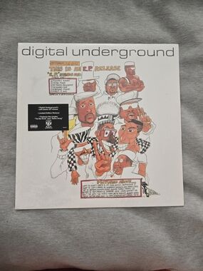 Digital Underground Illustrated White & Orange Album Cover - NEW